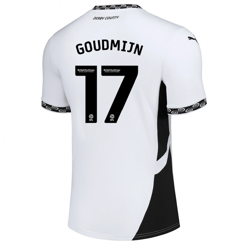 Danxen Herren Kenzo Goudmijn #17 Weiß Schwarz Heimtrikot Trikot 2024/25 T-Shirt Schweiz