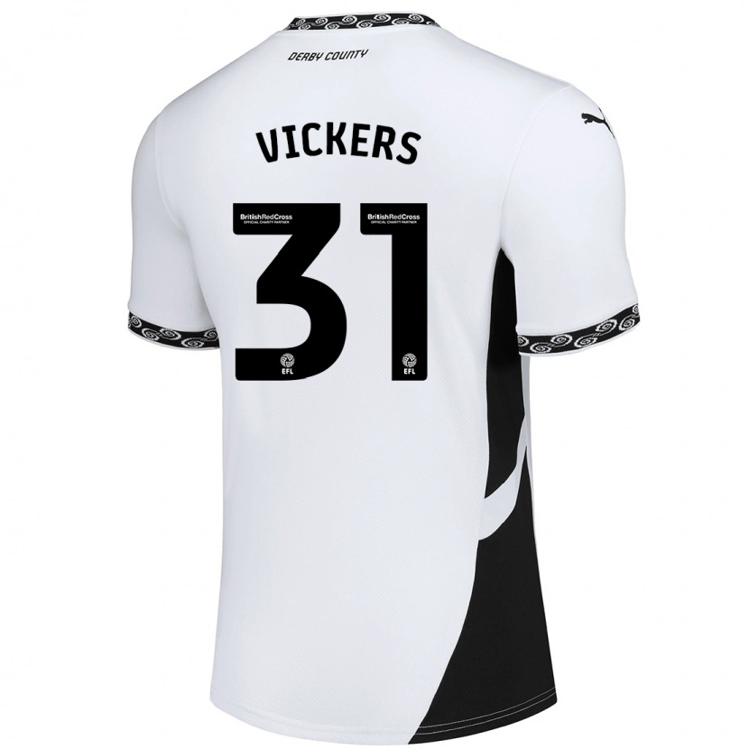 Danxen Herren Josh Vickers #31 Weiß Schwarz Heimtrikot Trikot 2024/25 T-Shirt Schweiz