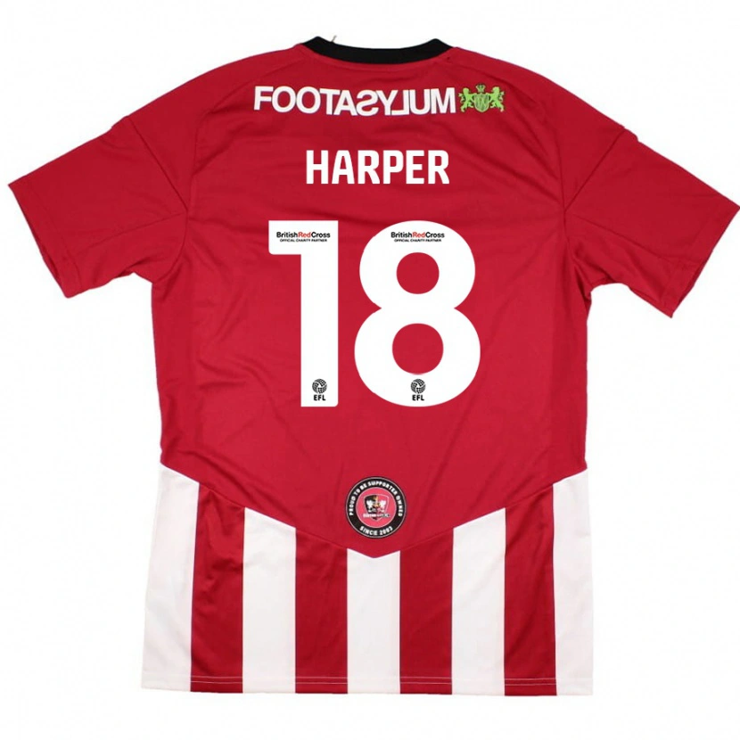 Danxen Herren Vincent Harper #18 Rot Weiß Heimtrikot Trikot 2024/25 T-Shirt Schweiz