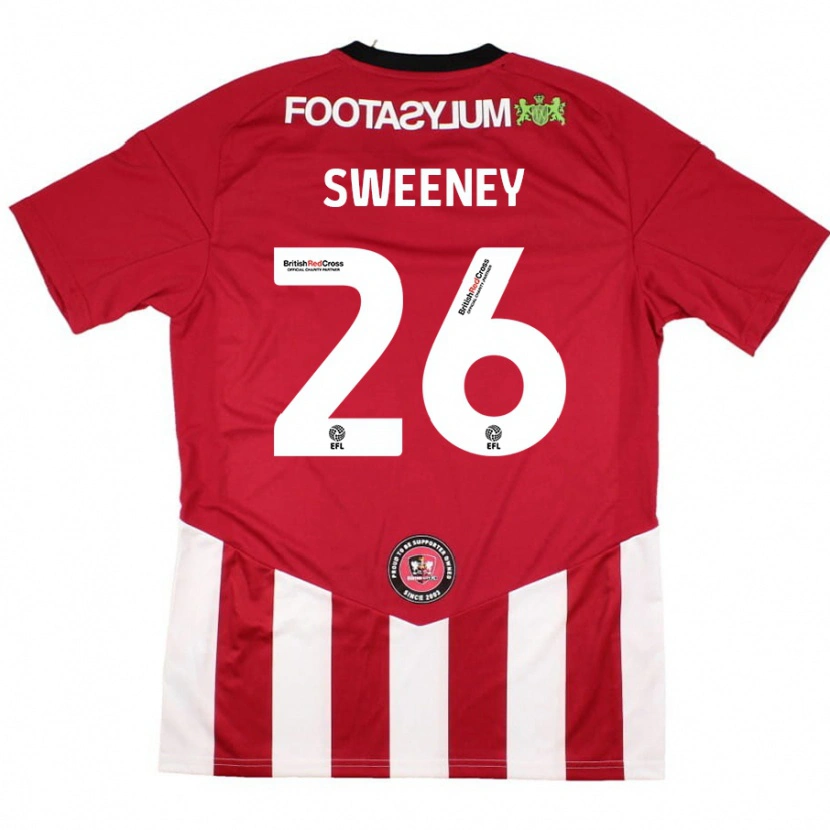 Danxen Herren Pierce Sweeney #26 Rot Weiß Heimtrikot Trikot 2024/25 T-Shirt Schweiz