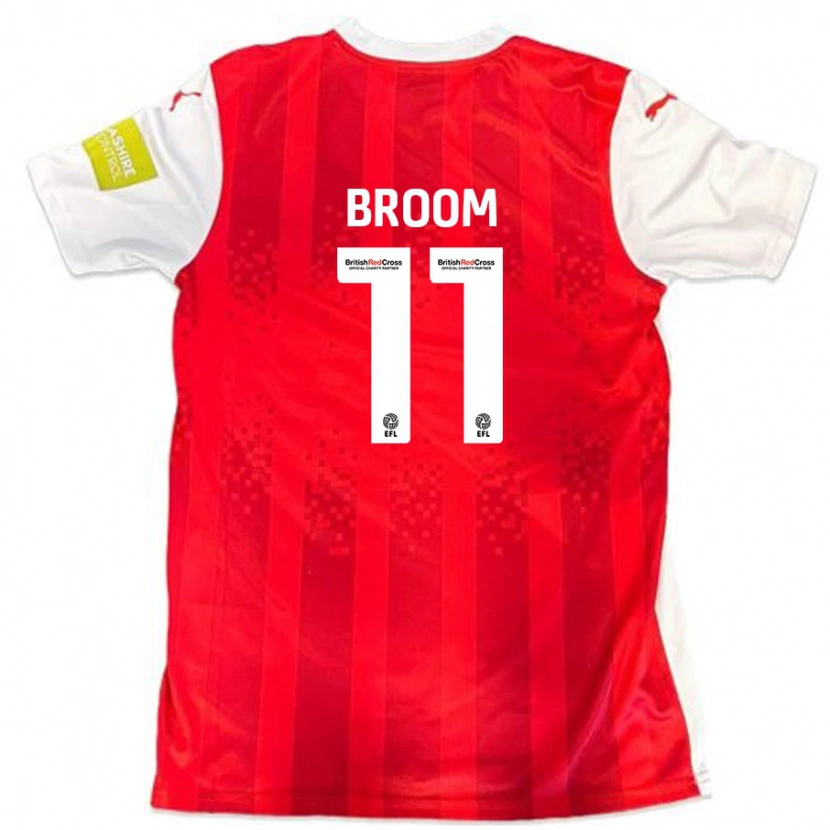 Danxen Herren Ryan Broom #11 Rot Weiß Heimtrikot Trikot 2024/25 T-Shirt Schweiz