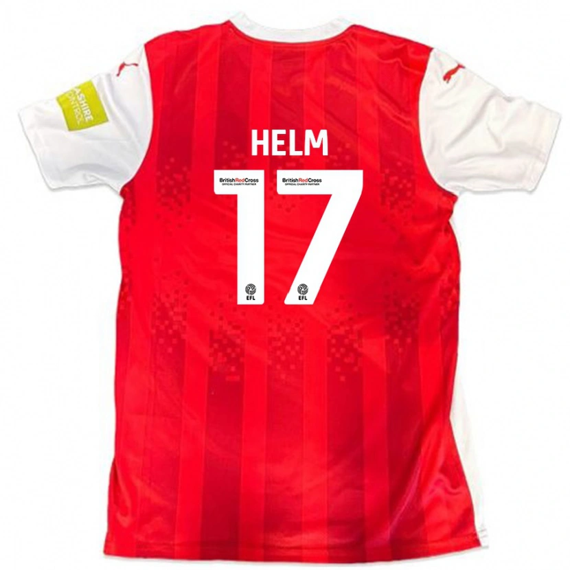 Danxen Herren Mark Helm #17 Rot Weiß Heimtrikot Trikot 2024/25 T-Shirt Schweiz