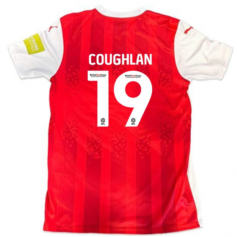 Danxen Herren Ronan Coughlan #19 Rot Weiß Heimtrikot Trikot 2024/25 T-Shirt Schweiz