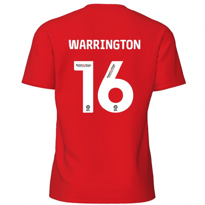 Danxen Herren Lewis Warrington #16 Rot Heimtrikot Trikot 2024/25 T-Shirt Schweiz