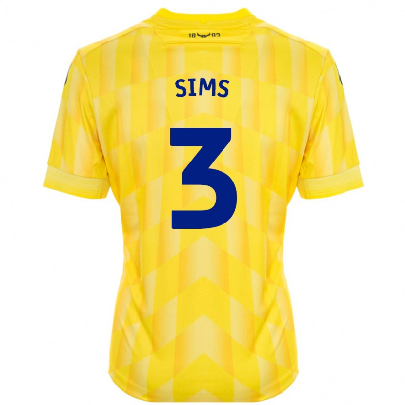 Danxen Herren Gemma Sims #3 Gelb Heimtrikot Trikot 2024/25 T-Shirt Schweiz