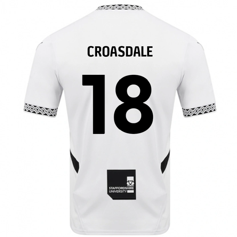 Danxen Herren Ryan Croasdale #18 Weiß Heimtrikot Trikot 2024/25 T-Shirt Schweiz