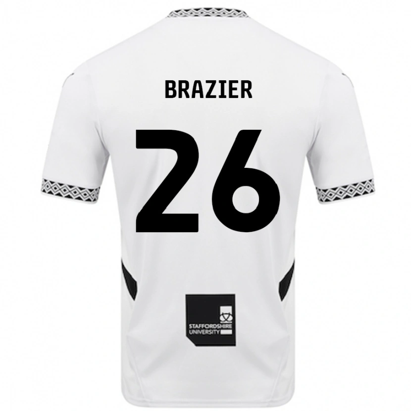 Danxen Herren Liam Brazier #26 Weiß Heimtrikot Trikot 2024/25 T-Shirt Schweiz