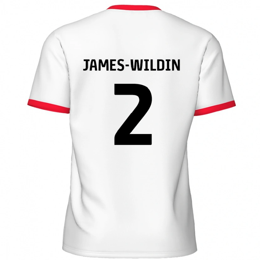 Danxen Herren Luther James-Wildin #2 Weiß Rot Heimtrikot Trikot 2024/25 T-Shirt Schweiz