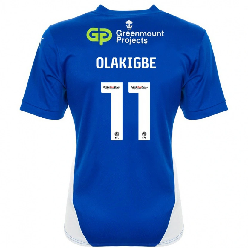 Danxen Herren Michael Olakigbe #11 Blau Weiß Heimtrikot Trikot 2024/25 T-Shirt Schweiz