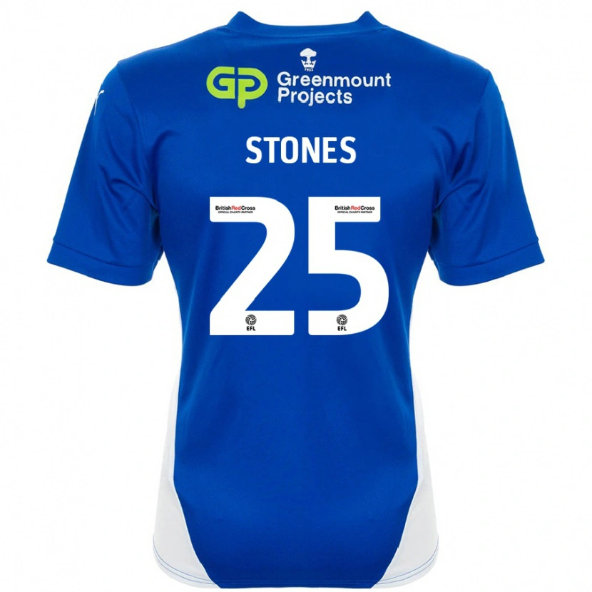 Danxen Herren Josh Stones #25 Blau Weiß Heimtrikot Trikot 2024/25 T-Shirt Schweiz