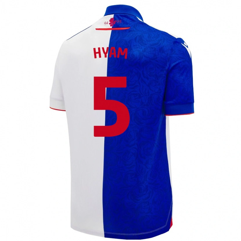 Danxen Herren Dominic Hyam #5 Himmelblau Weiß Heimtrikot Trikot 2024/25 T-Shirt Schweiz