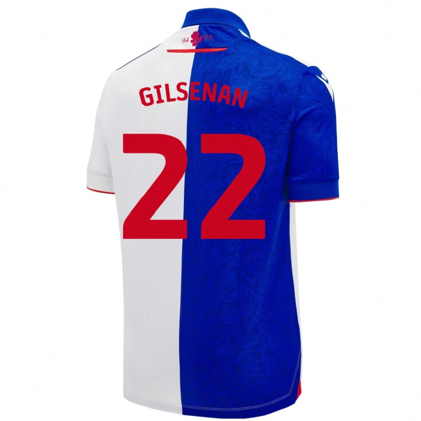 Danxen Herren Zak Gilsenan #22 Himmelblau Weiß Heimtrikot Trikot 2024/25 T-Shirt Schweiz