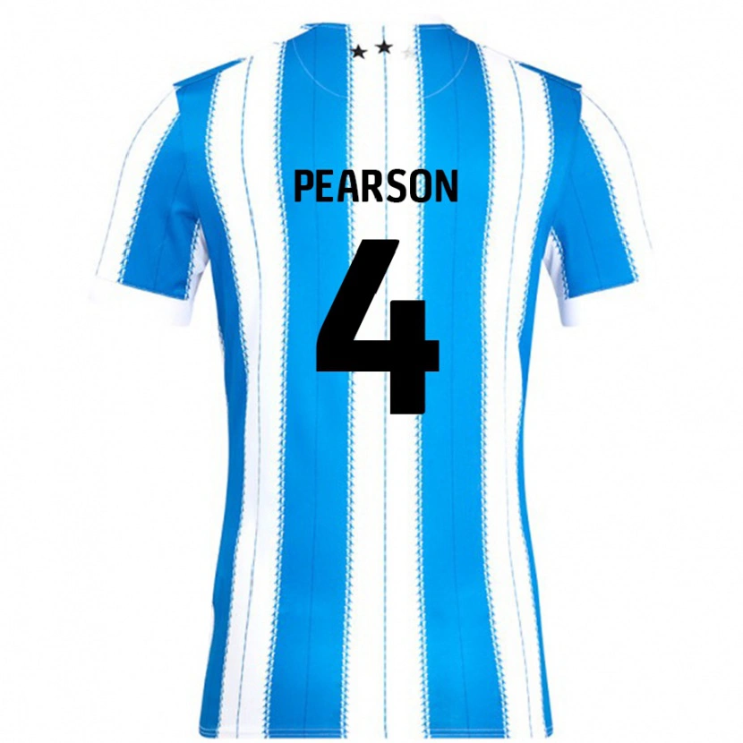 Danxen Herren Matty Pearson #4 Blau Weiß Heimtrikot Trikot 2024/25 T-Shirt Schweiz