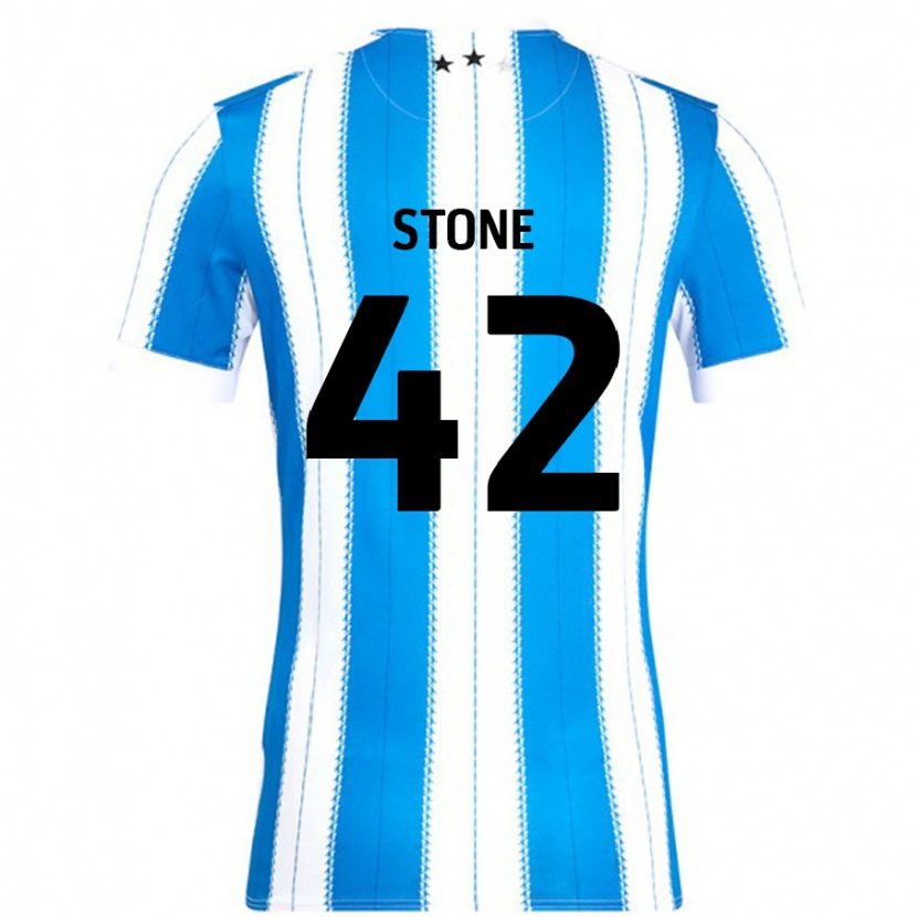 Danxen Herren Michael Stone #42 Blau Weiß Heimtrikot Trikot 2024/25 T-Shirt Schweiz