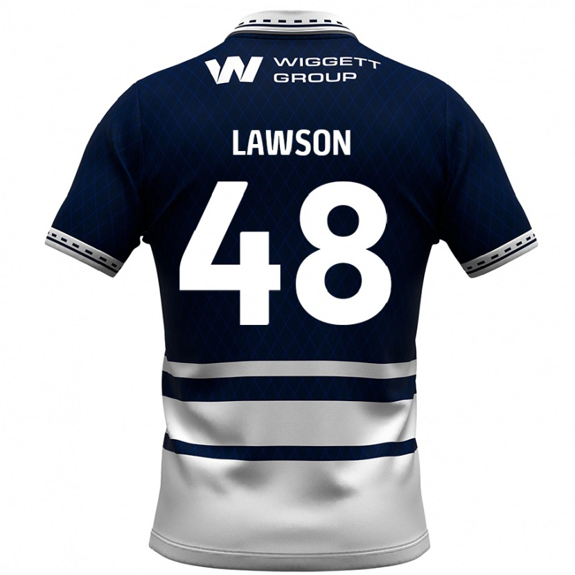 Danxen Herren Sha'mar Lawson #48 Marineblau Weiß Heimtrikot Trikot 2024/25 T-Shirt Schweiz