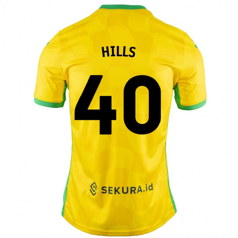 Danxen Herren Brad Hills #40 Gelb Grün Heimtrikot Trikot 2024/25 T-Shirt Schweiz