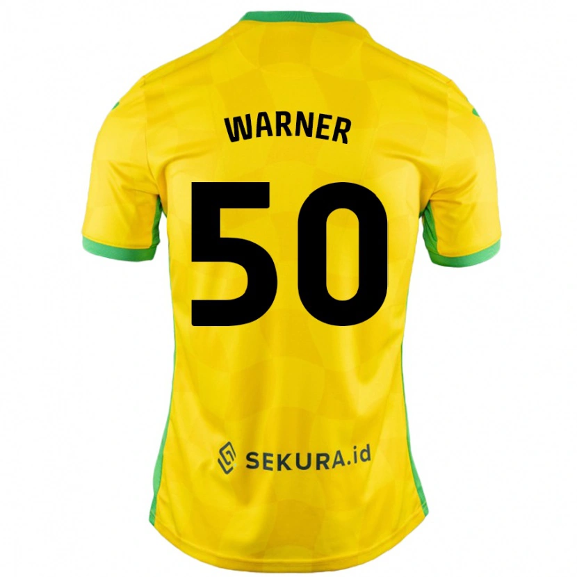 Danxen Herren Jaden Warner #50 Gelb Grün Heimtrikot Trikot 2024/25 T-Shirt Schweiz