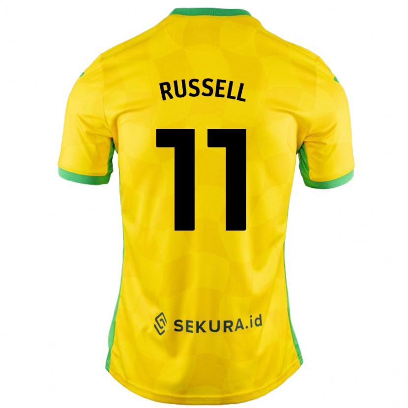 Danxen Herren Rebecca Russell #11 Gelb Grün Heimtrikot Trikot 2024/25 T-Shirt Schweiz