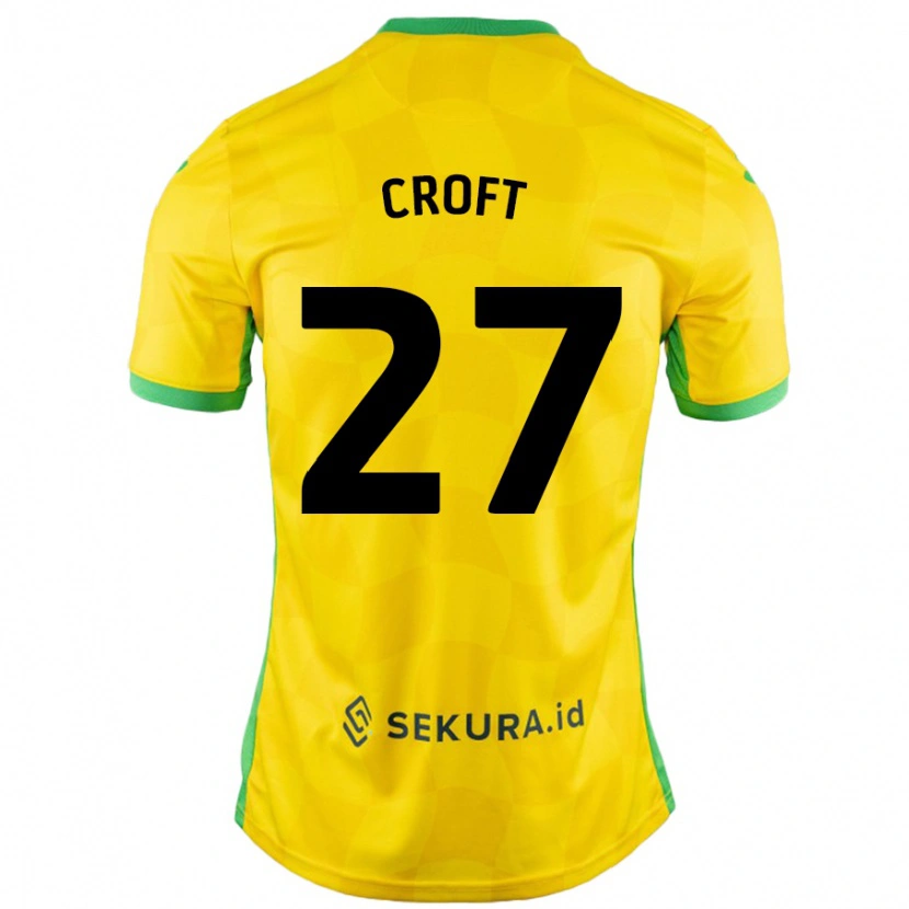 Danxen Herren Mary Croft #27 Gelb Grün Heimtrikot Trikot 2024/25 T-Shirt Schweiz