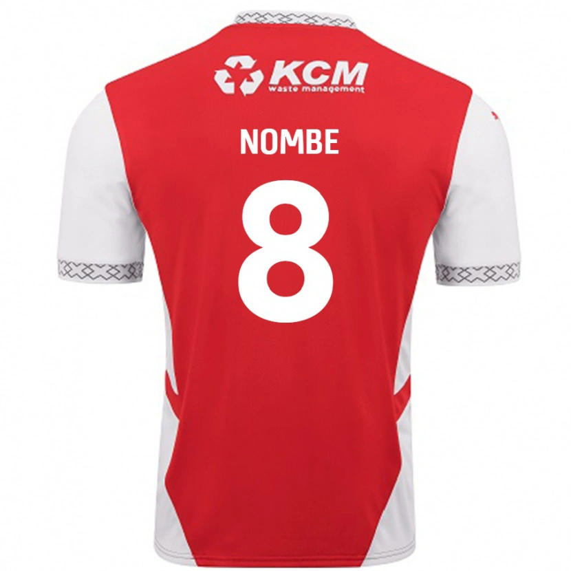 Danxen Herren Sam Nombe #8 Rot Weiß Heimtrikot Trikot 2024/25 T-Shirt Schweiz