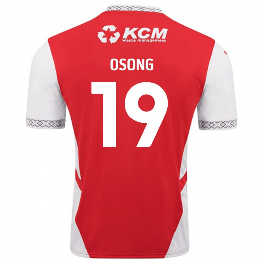 Danxen Herren Detlef Esapa Osong #19 Rot Weiß Heimtrikot Trikot 2024/25 T-Shirt Schweiz