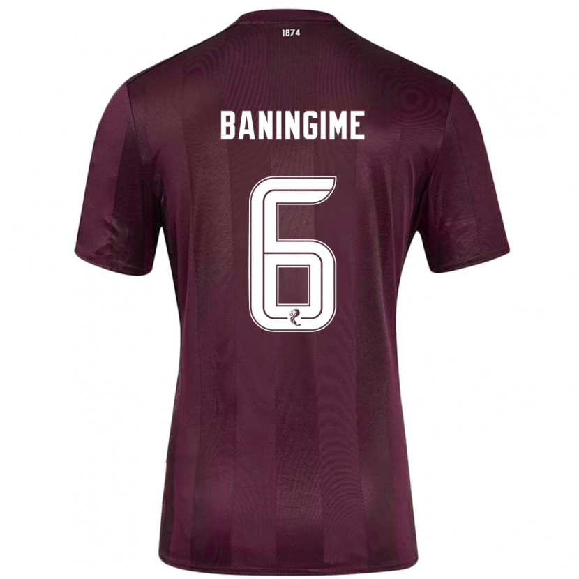 Danxen Herren Beni Baningime #6 Burgundrot Heimtrikot Trikot 2024/25 T-Shirt Schweiz