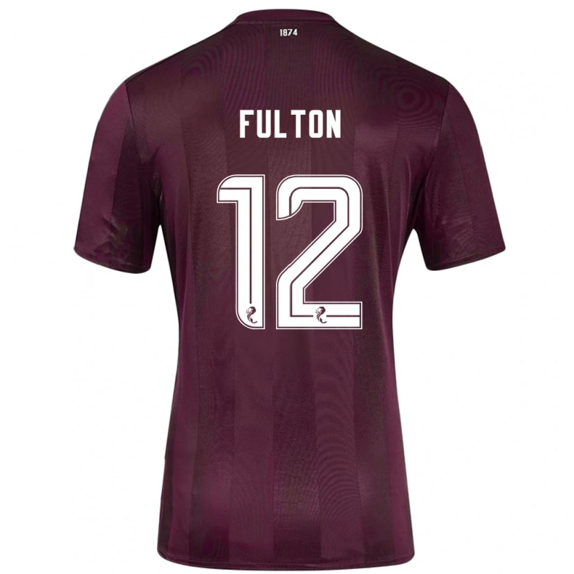 Danxen Herren Ryan Fulton #12 Burgundrot Heimtrikot Trikot 2024/25 T-Shirt Schweiz