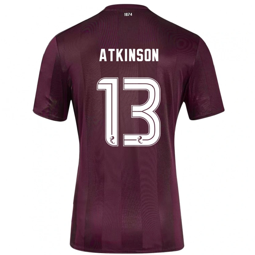 Danxen Herren Nathaniel Atkinson #13 Burgundrot Heimtrikot Trikot 2024/25 T-Shirt Schweiz