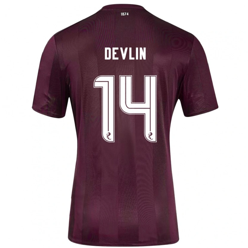 Danxen Herren Cammy Devlin #14 Burgundrot Heimtrikot Trikot 2024/25 T-Shirt Schweiz