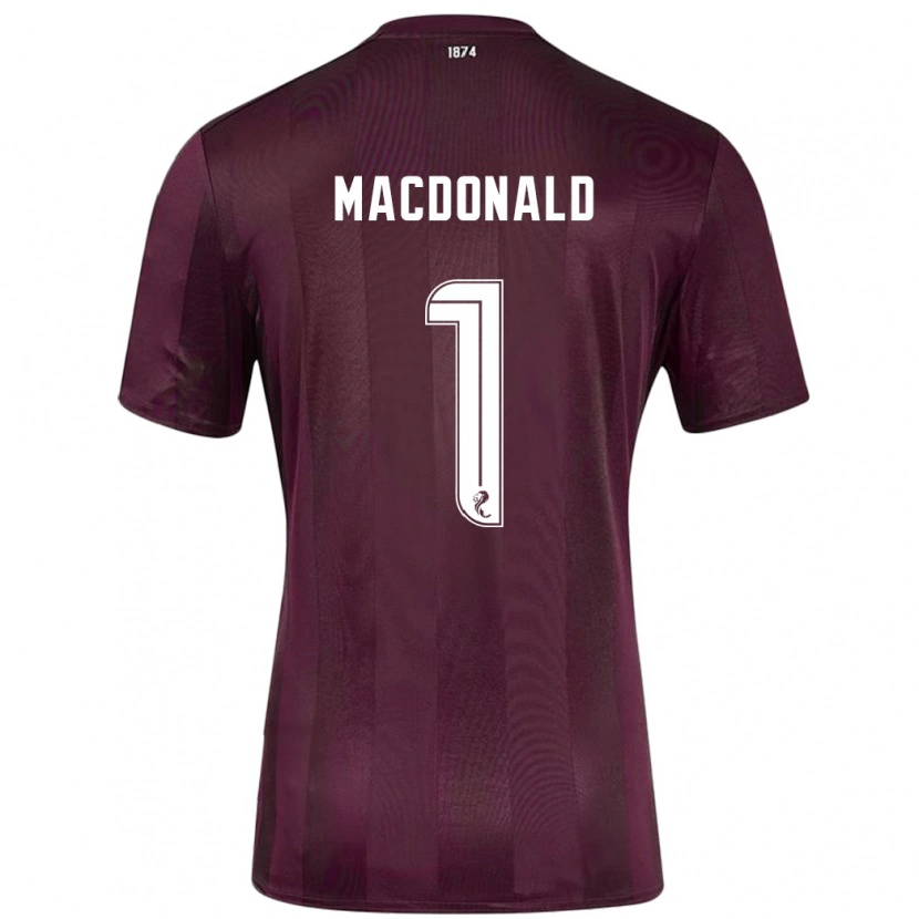 Danxen Herren Jamie Macdonald #1 Burgundrot Heimtrikot Trikot 2024/25 T-Shirt Schweiz