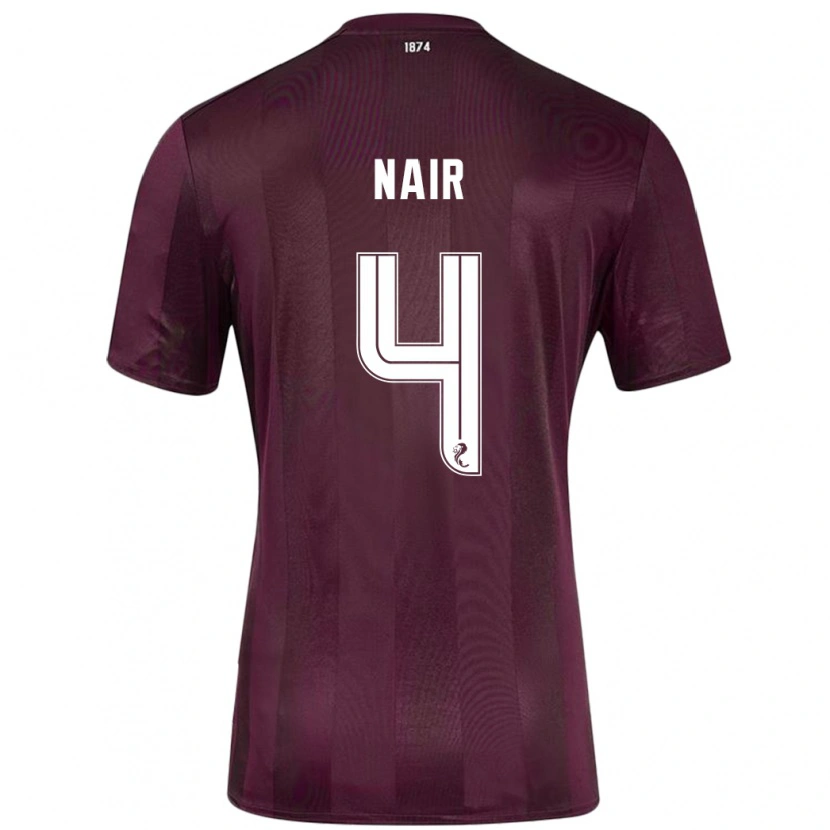 Danxen Herren Kenzi Nair #4 Burgundrot Heimtrikot Trikot 2024/25 T-Shirt Schweiz