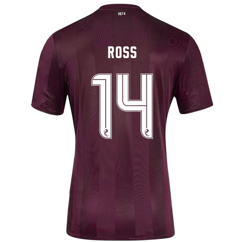 Danxen Herren Mackenzie Ross #14 Burgundrot Heimtrikot Trikot 2024/25 T-Shirt Schweiz