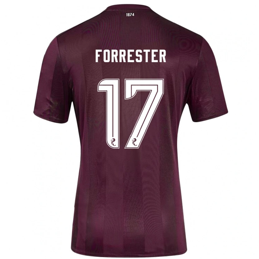 Danxen Herren Adam Forrester #17 Burgundrot Heimtrikot Trikot 2024/25 T-Shirt Schweiz