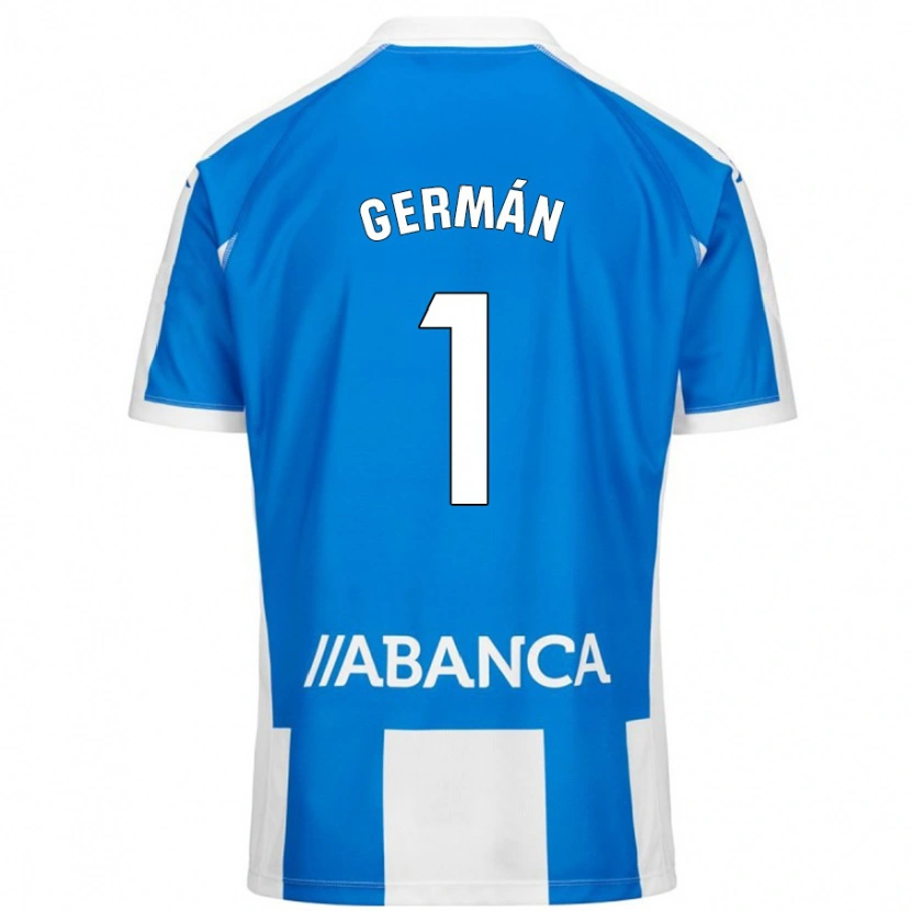 Danxen Herren Germán Parreño #1 Blau Weiß Heimtrikot Trikot 2024/25 T-Shirt Schweiz