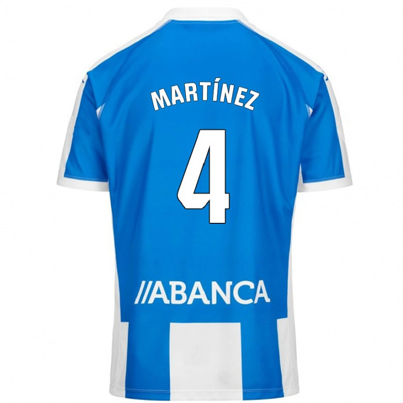 Danxen Herren Pablo Martínez #4 Blau Weiß Heimtrikot Trikot 2024/25 T-Shirt Schweiz