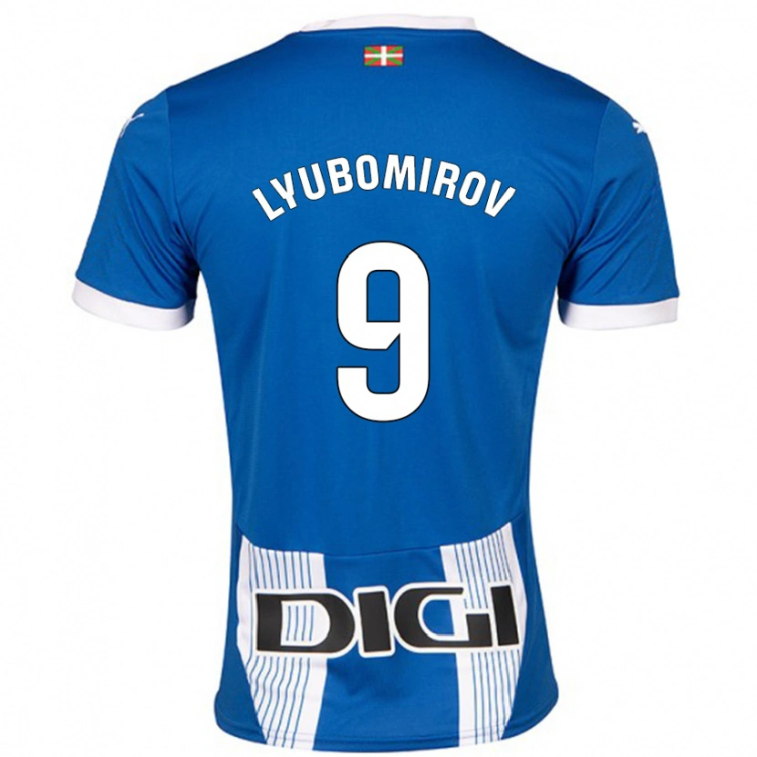 Danxen Herren Daniel Lyubomirov #9 Blau Heimtrikot Trikot 2024/25 T-Shirt Schweiz