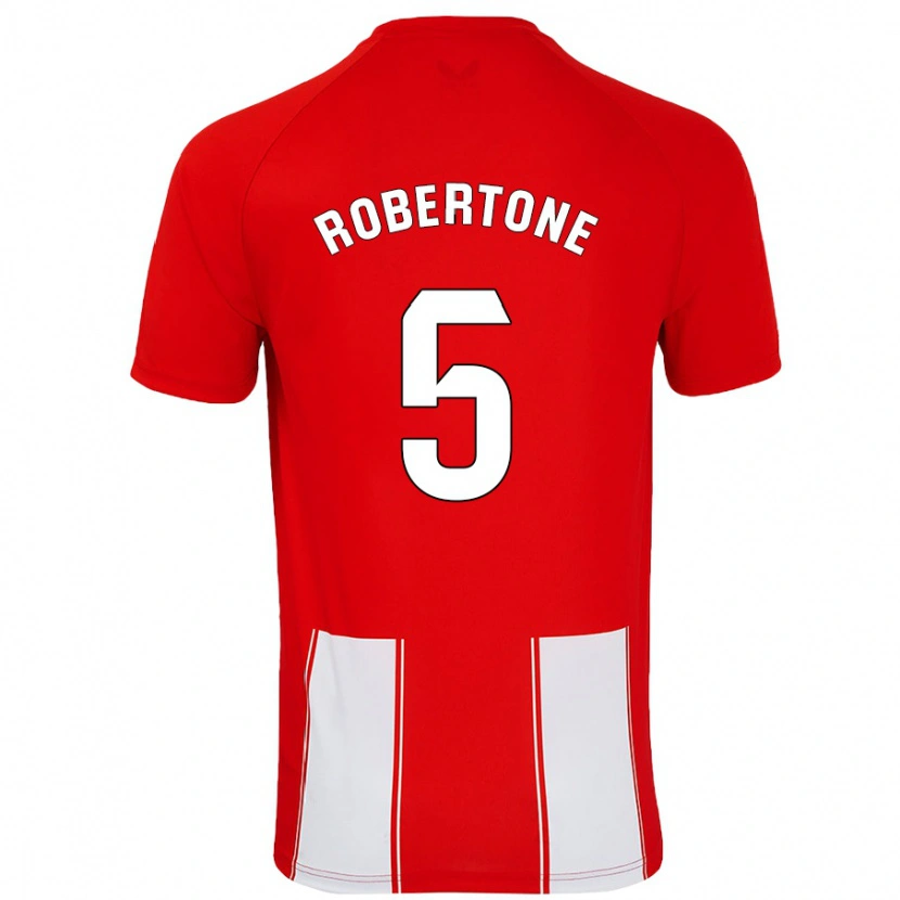 Danxen Herren Lucas Robertone #5 Rot Weiß Heimtrikot Trikot 2024/25 T-Shirt Schweiz