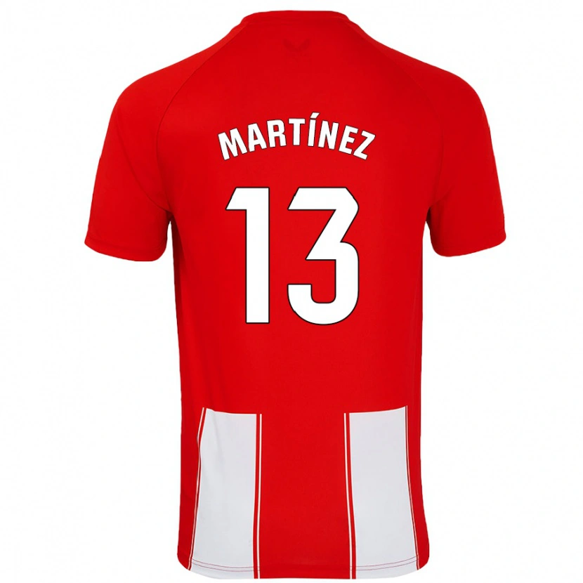 Danxen Herren Fernando Martínez #13 Rot Weiß Heimtrikot Trikot 2024/25 T-Shirt Schweiz