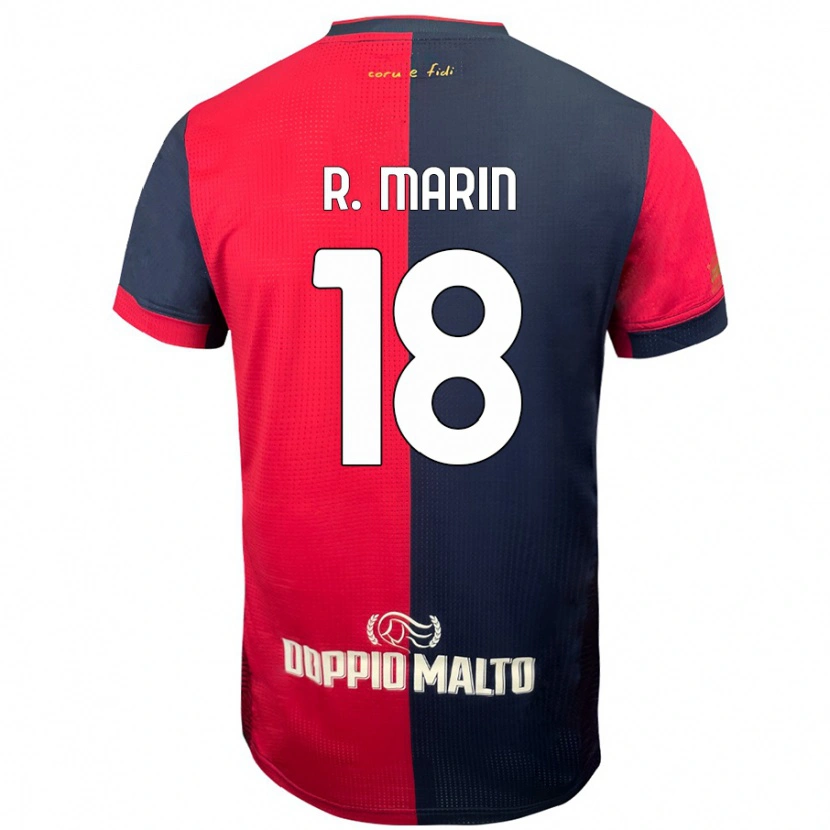 Danxen Herren Răzvan Marin #18 Rot Dunkleres Blau Heimtrikot Trikot 2024/25 T-Shirt Schweiz