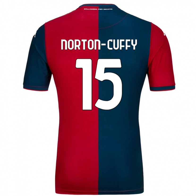 Danxen Herren Brooke Norton-Cuffy #15 Rot Dunkelblau Heimtrikot Trikot 2024/25 T-Shirt Schweiz