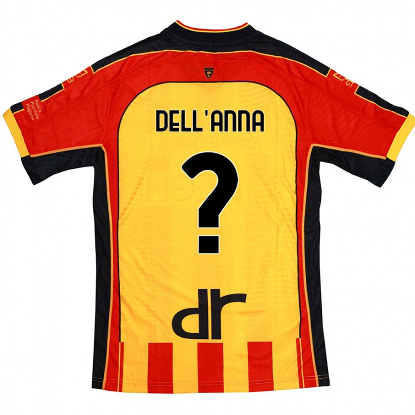 Danxen Herren Simone Dell'anna #0 Gelb Rot Heimtrikot Trikot 2024/25 T-Shirt Schweiz