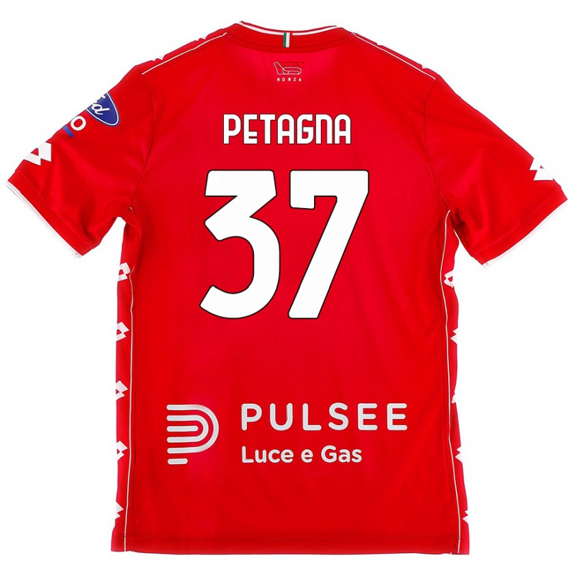 Danxen Herren Andrea Petagna #37 Rot Weiß Heimtrikot Trikot 2024/25 T-Shirt Schweiz