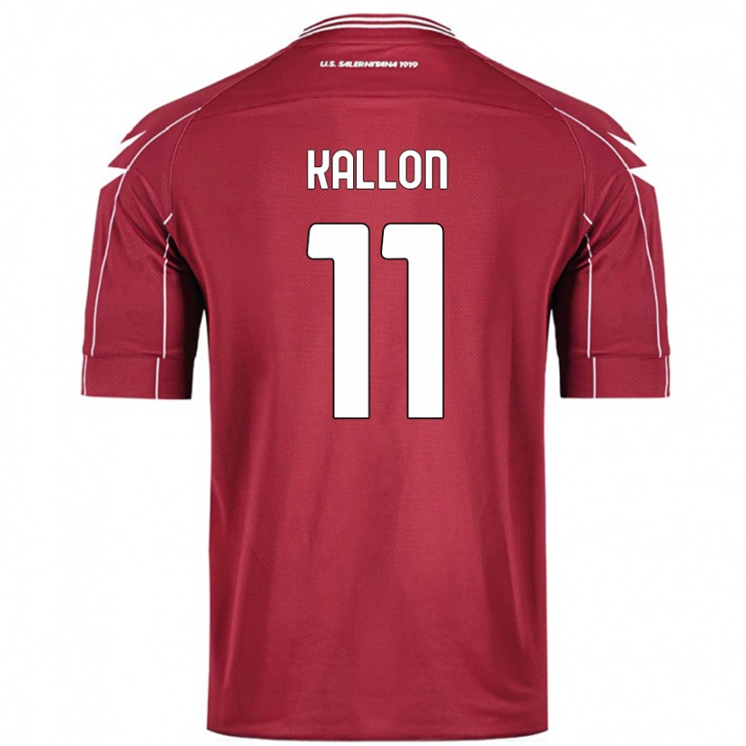 Danxen Herren Yayah Kallon #11 Burgundrot Heimtrikot Trikot 2024/25 T-Shirt Schweiz