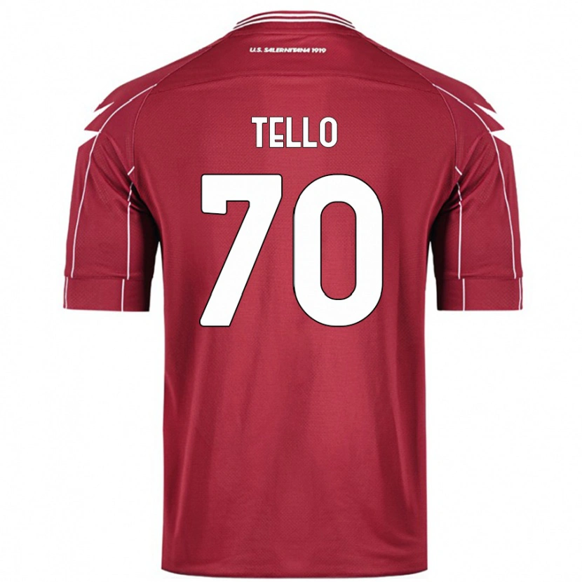 Danxen Herren Andrés Tello #70 Burgundrot Heimtrikot Trikot 2024/25 T-Shirt Schweiz