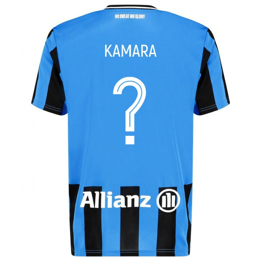 Danxen Herren Al-Hassan Kamara #0 Himmelblau Schwarz Heimtrikot Trikot 2024/25 T-Shirt Schweiz