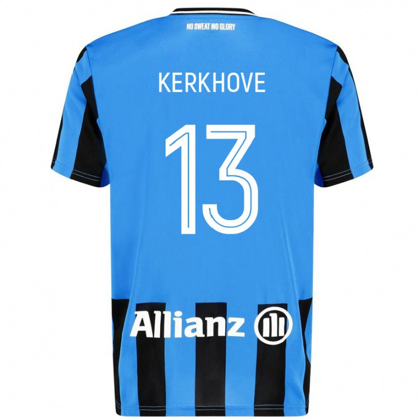 Danxen Herren Angel Kerkhove #13 Himmelblau Schwarz Heimtrikot Trikot 2024/25 T-Shirt Schweiz