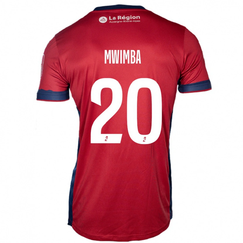 Danxen Herren Josué Mwimba Isala #20 Hellburgunderrot Heimtrikot Trikot 2024/25 T-Shirt Schweiz