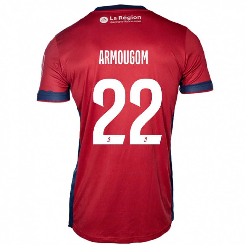 Danxen Herren Yoël Armougom #22 Hellburgunderrot Heimtrikot Trikot 2024/25 T-Shirt Schweiz