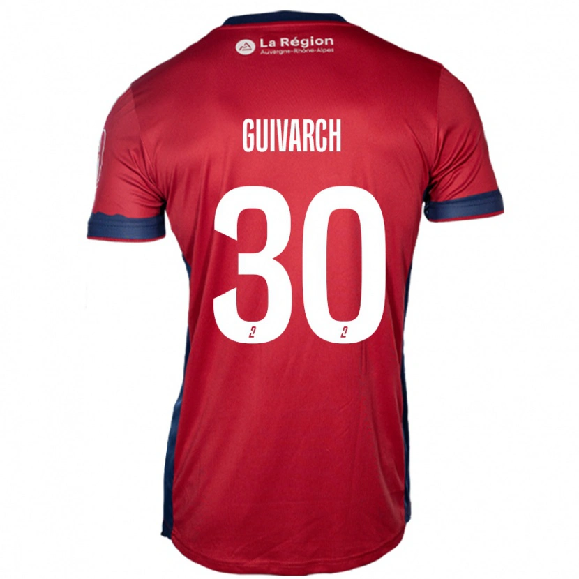 Danxen Herren Théo Guivarch #30 Hellburgunderrot Heimtrikot Trikot 2024/25 T-Shirt Schweiz