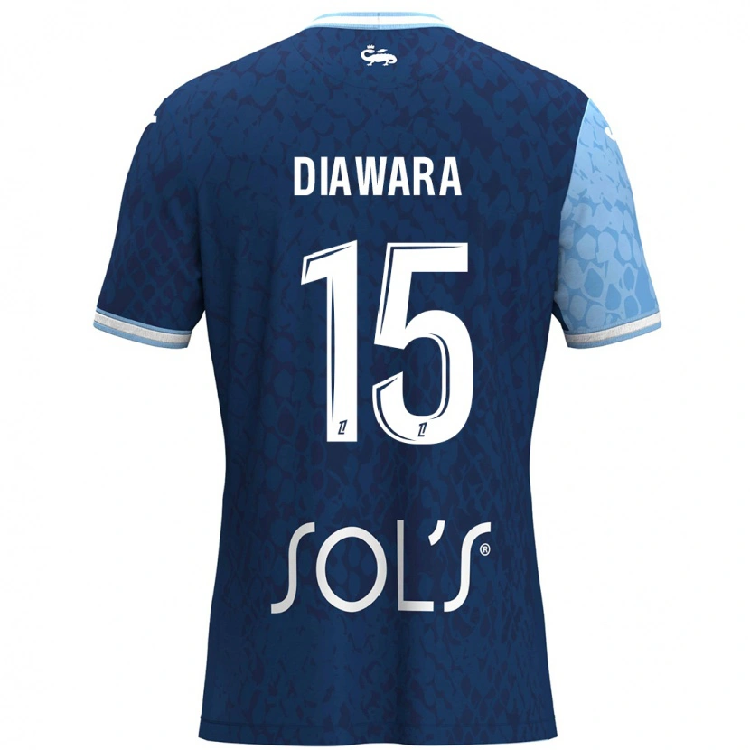 Danxen Herren Kandet Diawara #15 Himmelblau Dunkelblau Heimtrikot Trikot 2024/25 T-Shirt Schweiz